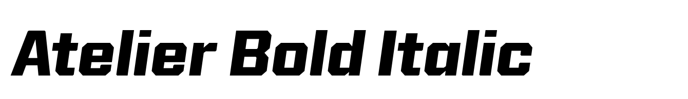Atelier Bold Italic